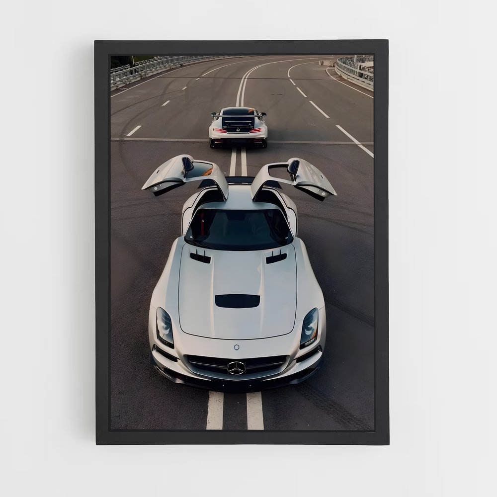Poster Sls amg élégant – affiche Mercedes (vue 2)